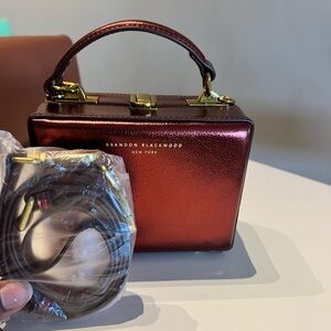 Brandon Blackwood- Mini Kendrick Trunk | Copper Metallic w/ Gold Hardware